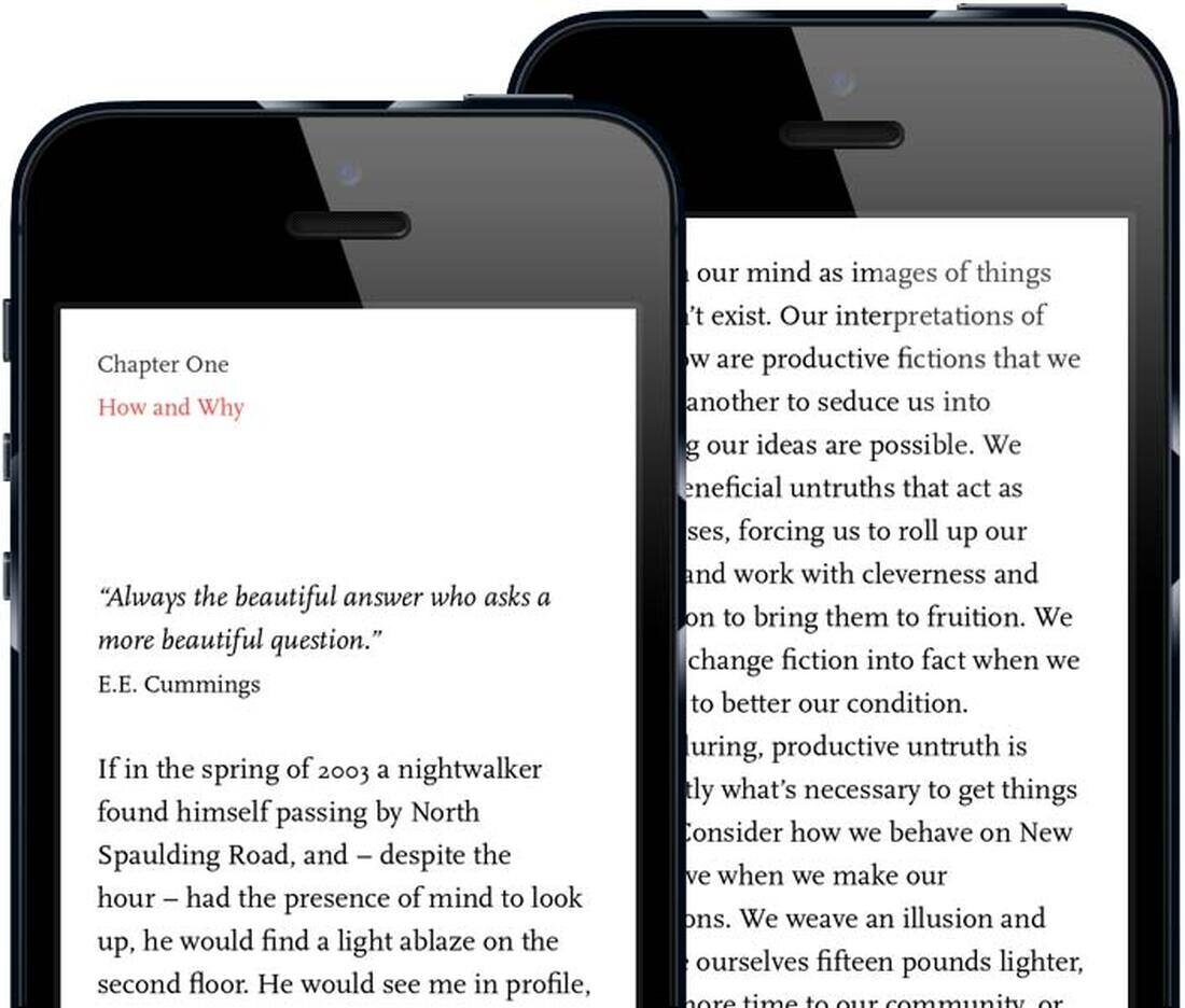 A page in the Readmill reader, 2013