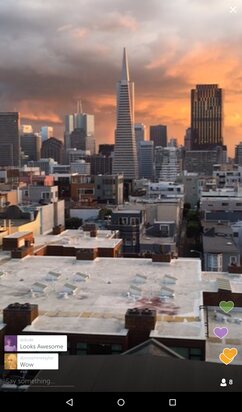 A live Periscope broadcast