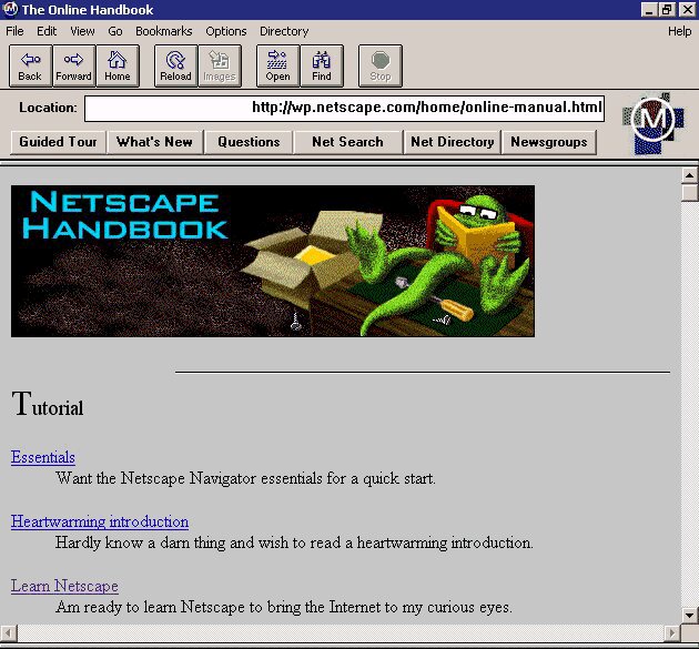 Netscape Navigator browser