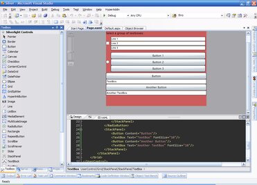 A Silverlight project in Visual Studio