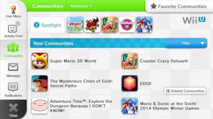 The Miiverse interface