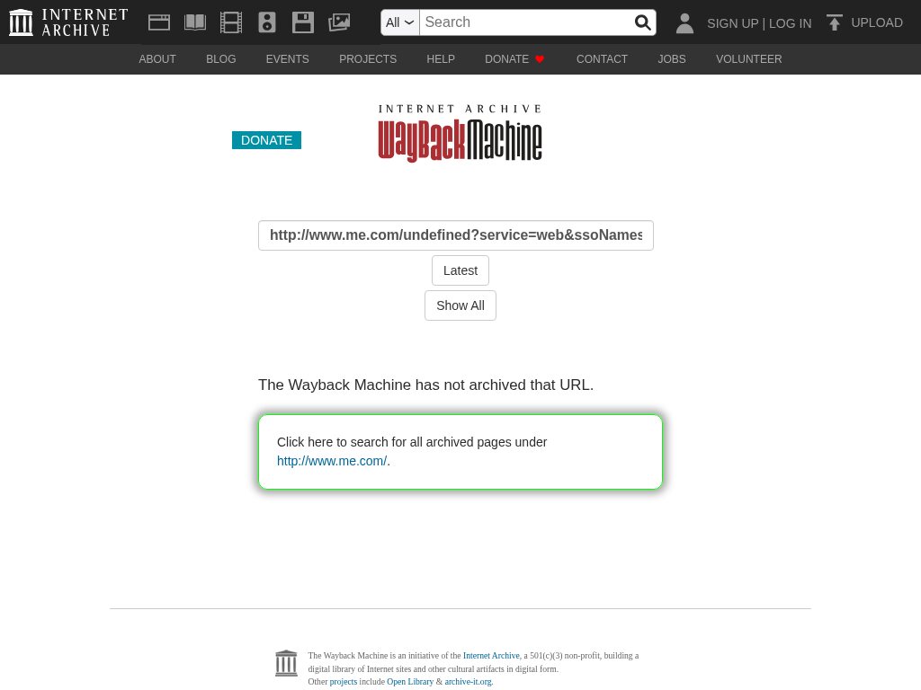 MobileMe on the web (me.com) in May 2010