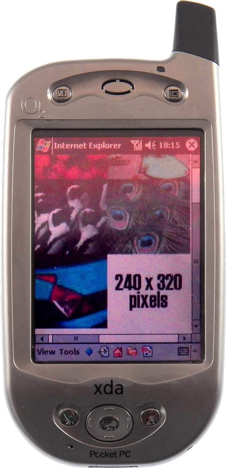 The HTC Wallaby of 2002, sold as the O2 XDA, one of the first Pocket PC phones.