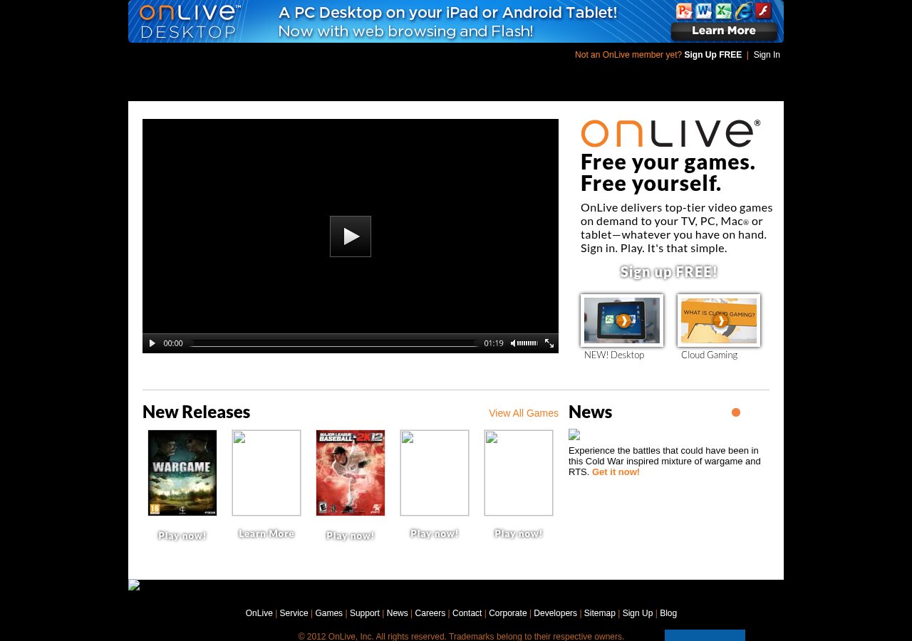 OnLive.com in June 2012