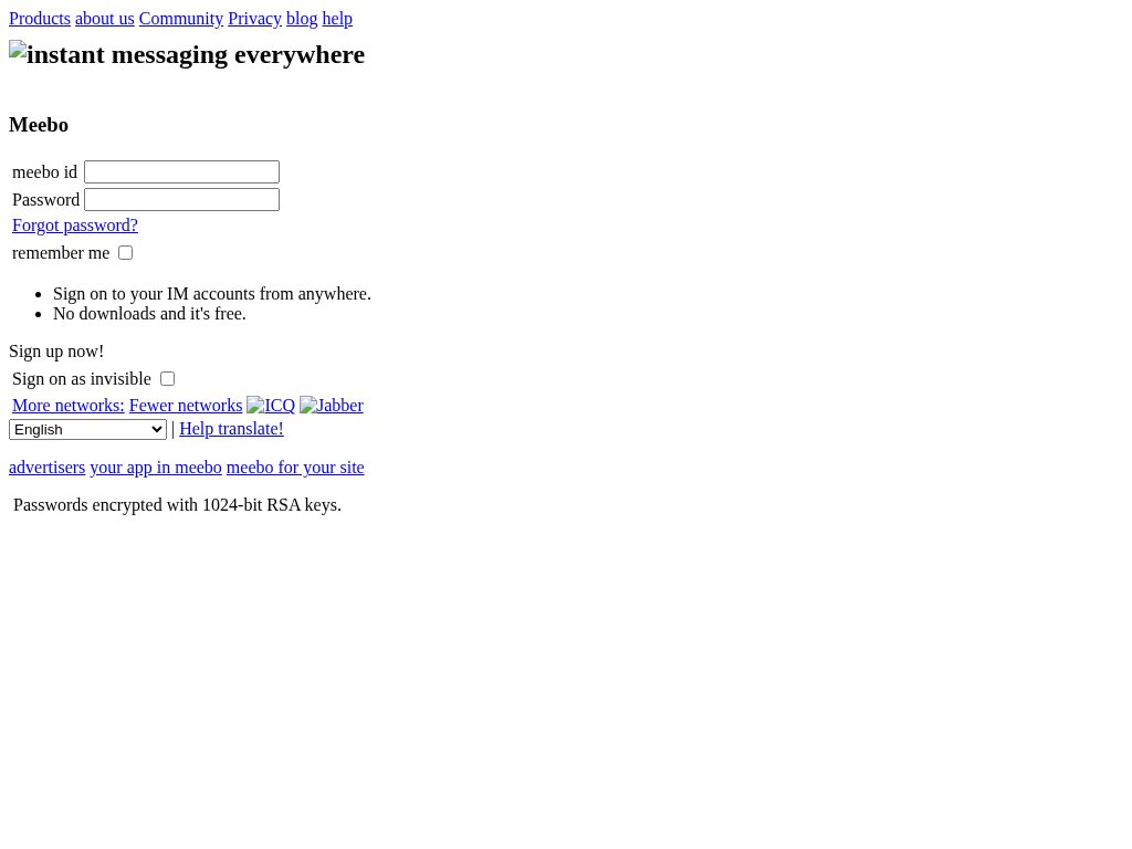 Meebo.com in June 2008