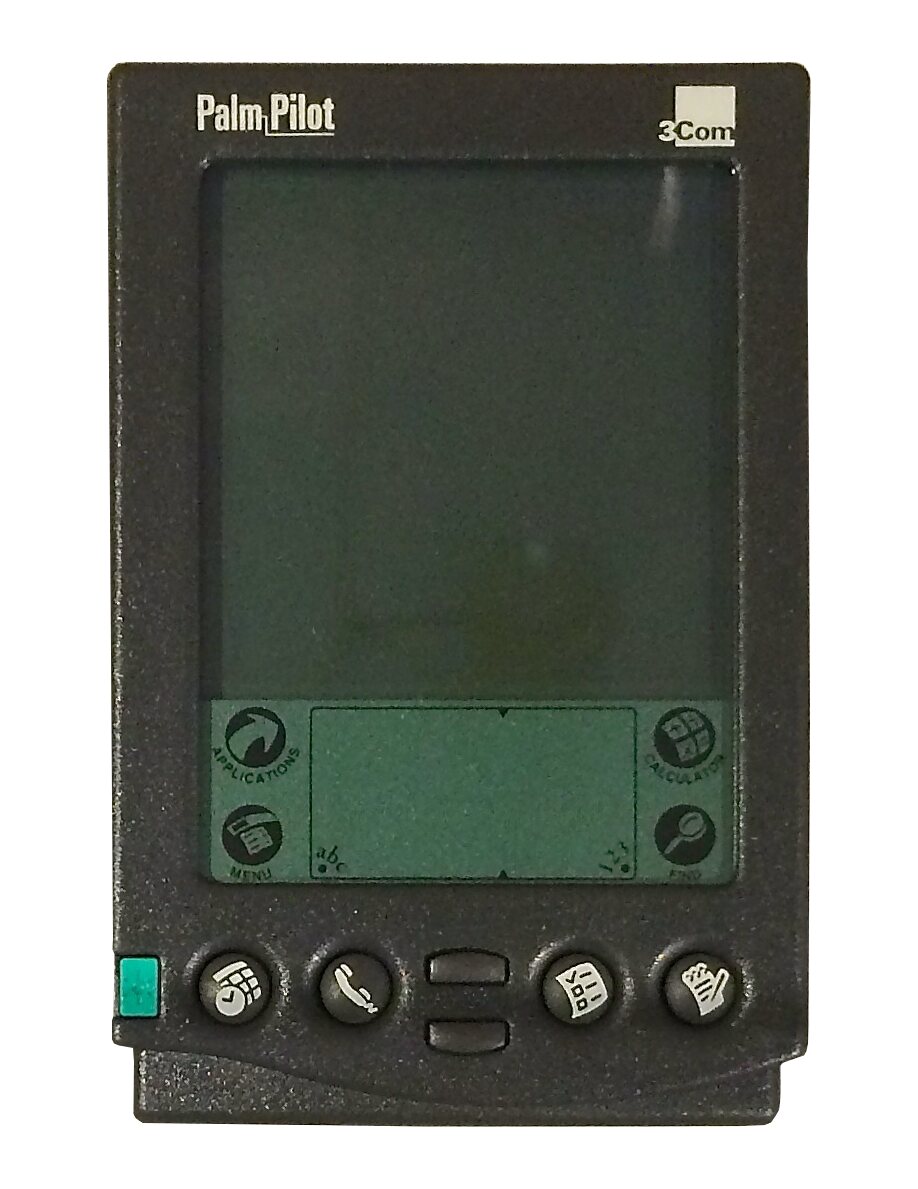 The Pilot 1000 of March 1996. Four applications, Graffiti and HotSync.