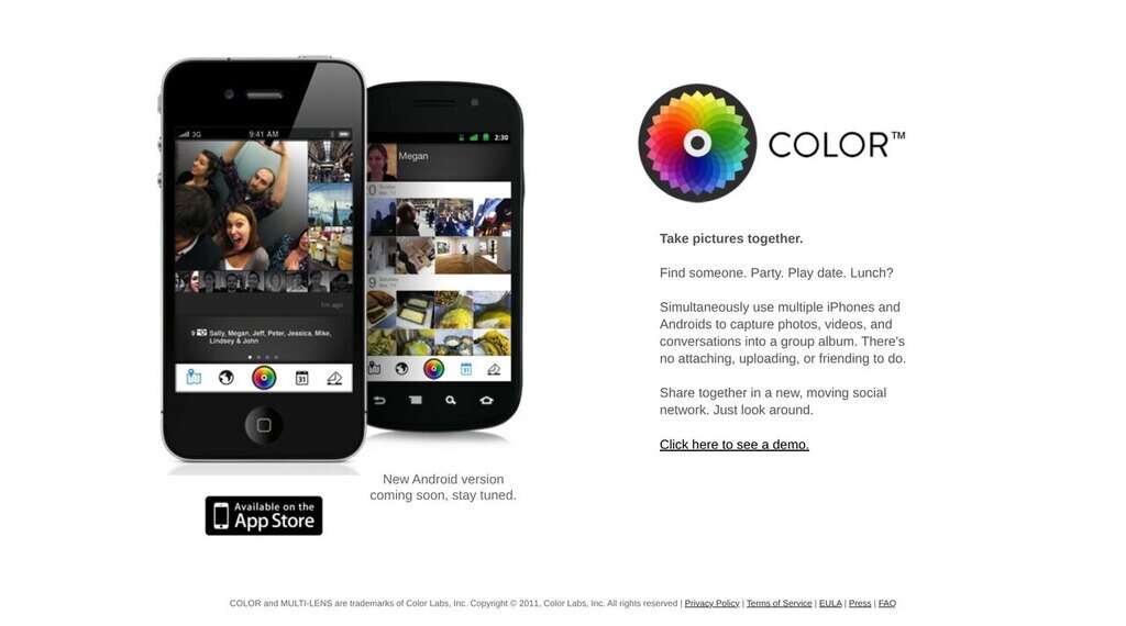 Color home page, June 2011