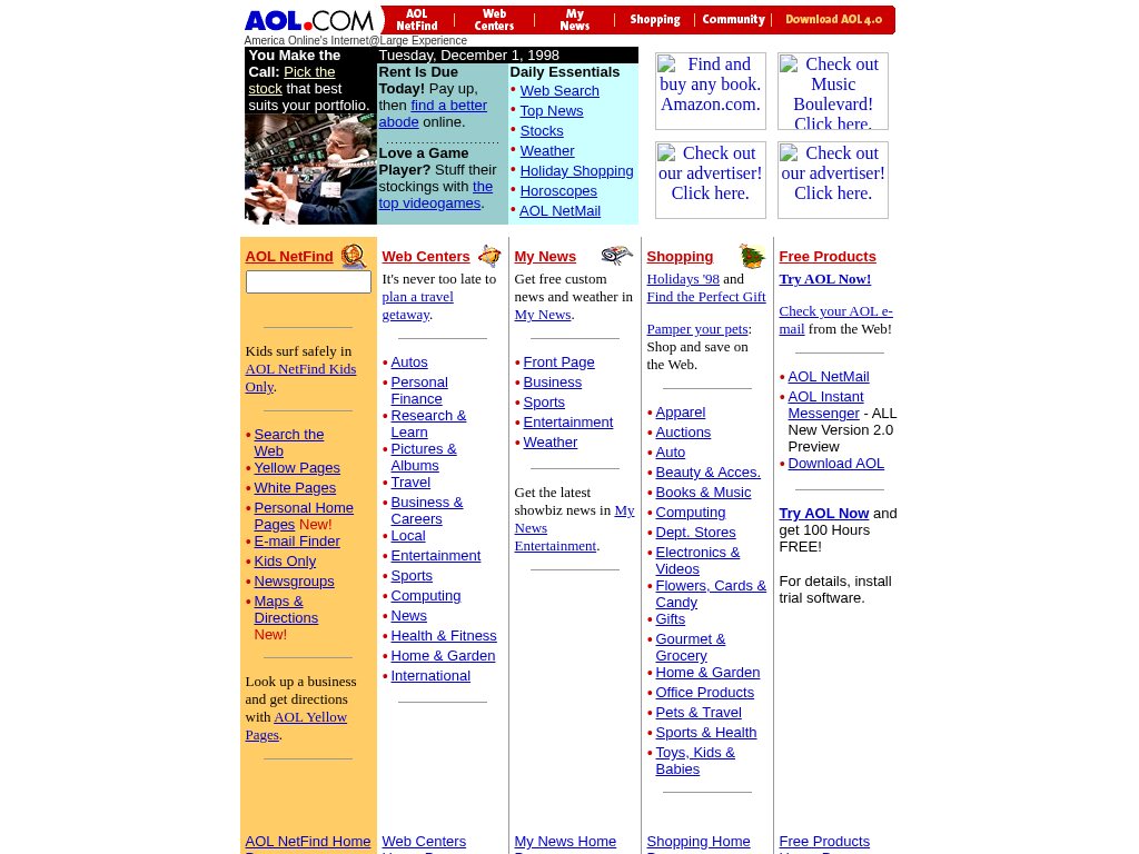 AOL.com in December 1998